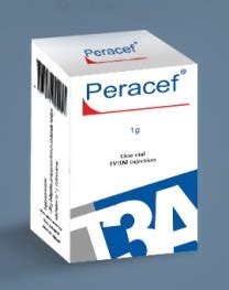 سعر دواء peracef 500mg vial