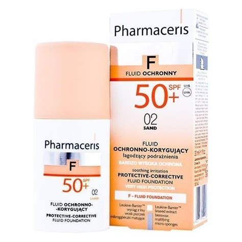 pharmaceris f-fluid foundation spf50+ 02 sand protective-corrective