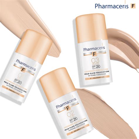 pharmaceris f-mild fluid foundation spf20 02 sand intense coverage