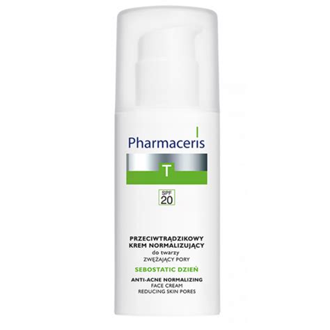 pharmaceris t-sebostatic day anti-acne normalizing face cream spf20 50 ml