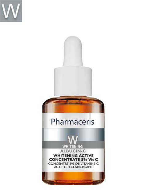 pharmaceris w-whitening active concentrate 5% vit c albucin-c 30 ml