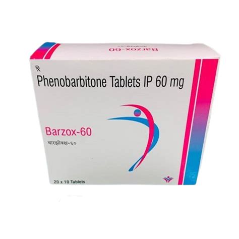 phenobarbitone 60 mg 20 tab.