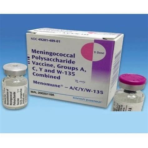 polysaccharide meningococcal a+c vaccine 50mcg/0.5ml (1dose) vial