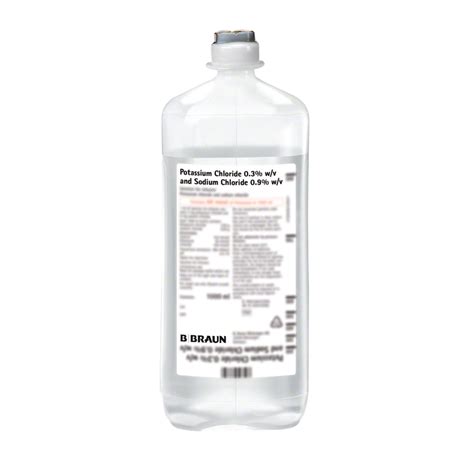 potassium chloride 0.3% & sodium chloride 0.9% (rom) i.v.infusion