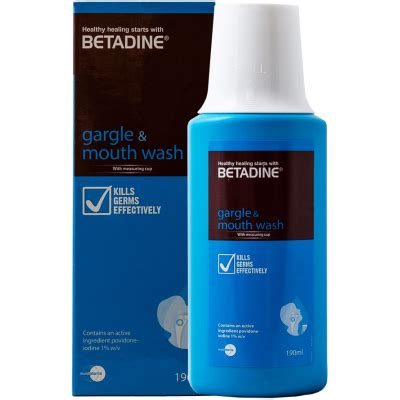 povidone-iodine 1% mouth wash and gargle