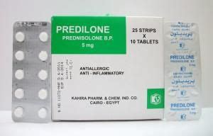 predilone 5mg 10 tab. (25 strips pack)