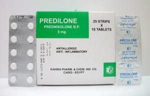 سعر دواء predilone 5mg 10 tab. (25 strips pack)