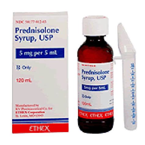 prednis 5mg/5ml syrup 100 ml