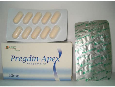 pregdin-apex 50mg 20 caps.