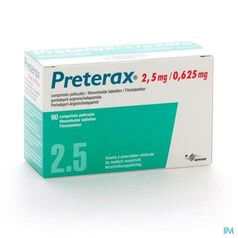 preterax 0.625/2mg 7 tab. (cancelled)