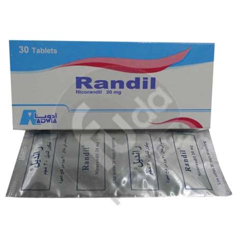 randil 20mg 30 tab.