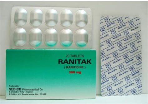 سعر دواء ranitak 300mg 20 f.c.tab (cancelled)