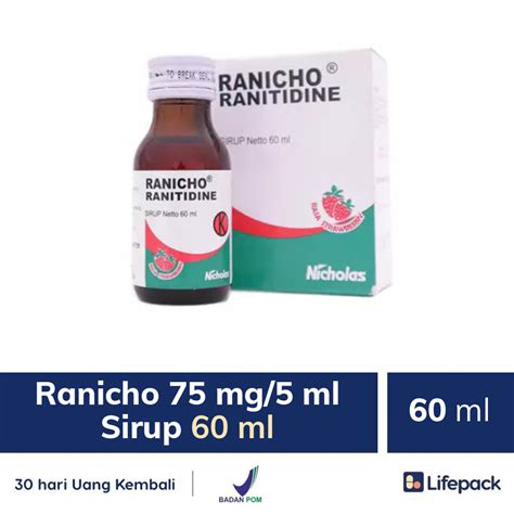 ranitarigo 75mg/5ml syrup 120ml (cancelled)