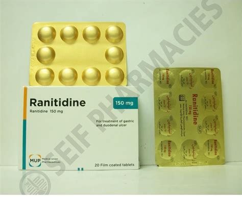 سعر دواء ranitidine 150mg 20 tabs. u.s.p.27 (cancelled)