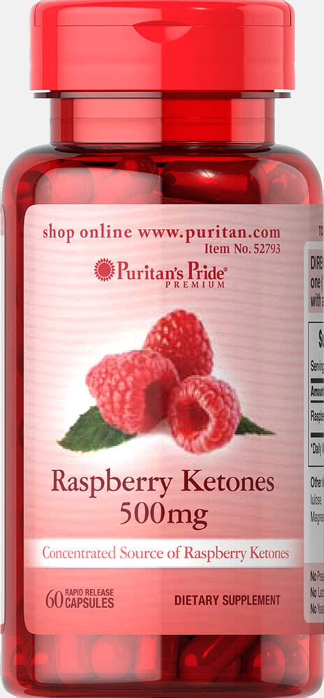 raspberry ketones 500 mg 60 caps. (illegal import)