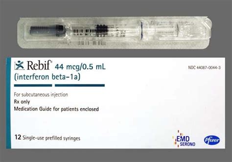 rebif 44mcg/0.5ml s.c. inj. 12 prefilled syringe