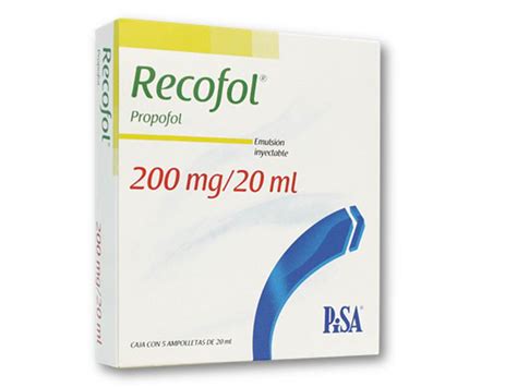 recofol 10mg/ml 20ml amp./vial (hospitals)