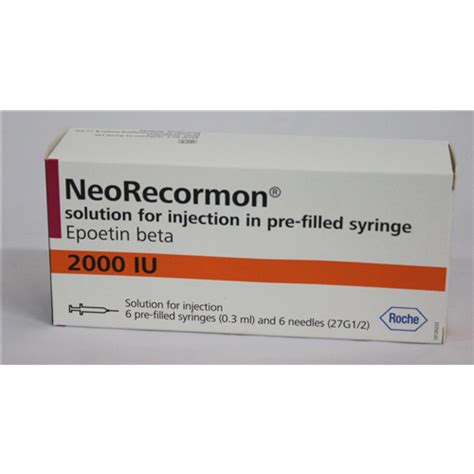 recormon 2000 i.u. 6 prefilled syringe