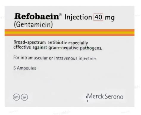 سعر دواء refobacin 40mg 3 amp.
