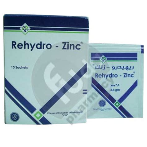 سعر دواء rehydro zinc 10 sachets