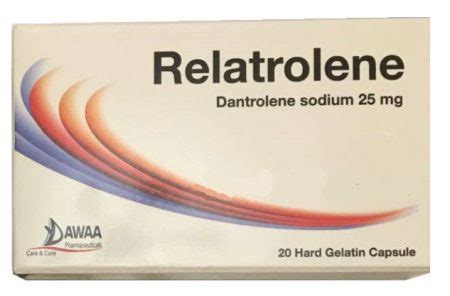 سعر دواء relatrolene 25 mg 20 caps.