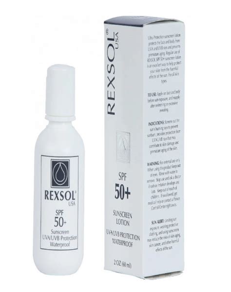 rexsol spf 50+ sunscreen lotion 60 ml