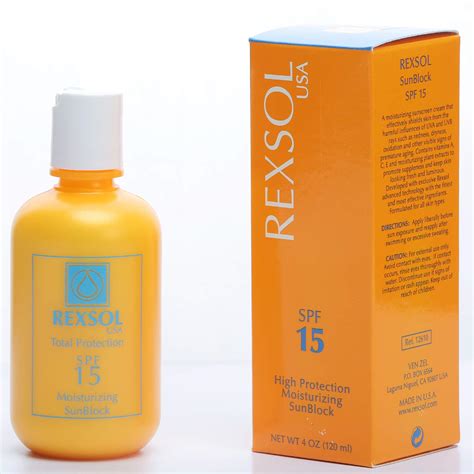 rexsol ultra protection spf 45 moisturizing sunblock 120 ml