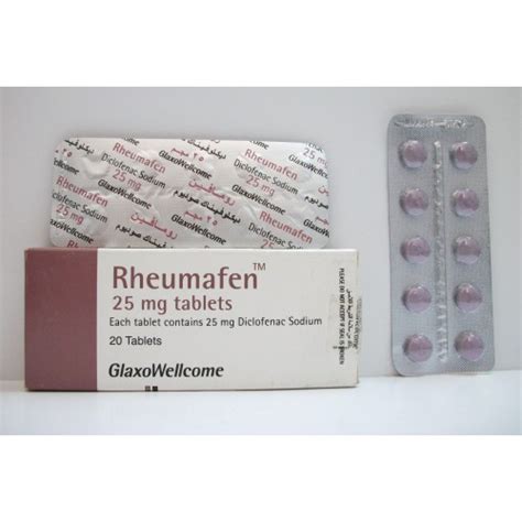 rheumafen 25mg 20 enteric coated tab.