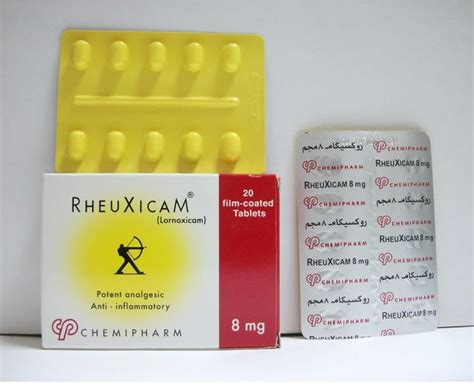 rheuxicam 8mg pd for i.m. / i.v. inj. vial