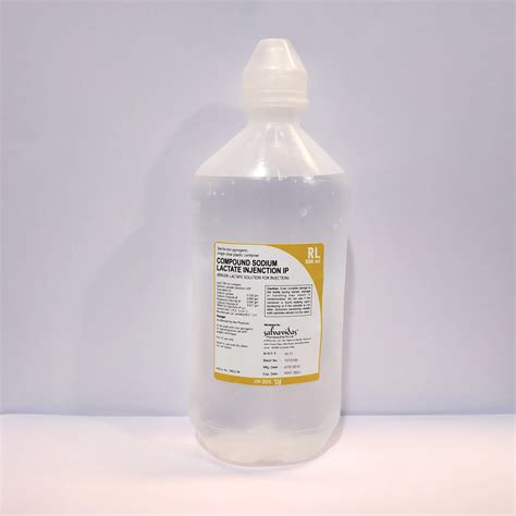 ringer s lactate (compound sodium lactate) 1000ml injection