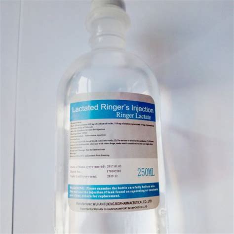 ringer s lactate (compound sodium lactate) 250ml injection