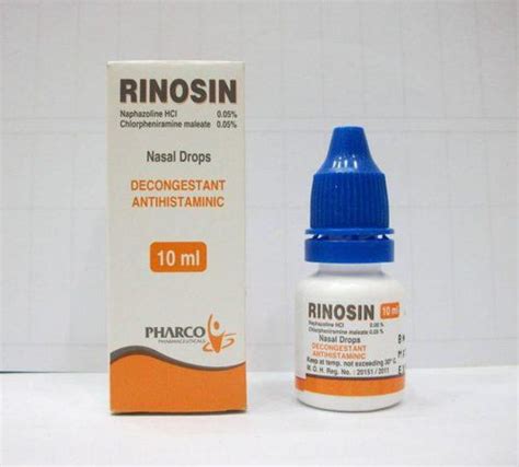 rinosin nasal drops 10 ml