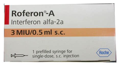 سعر دواء roferon a 3m.i.u/0.5ml s.c.prefilled syringe