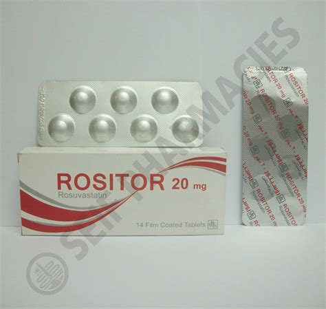 سعر دواء rositor 20mg 14 f.c.tab