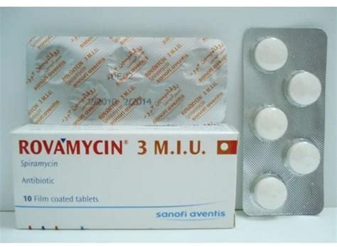 سعر دواء rovamycin 3 m.i.u 10 tab.