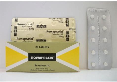 سعر دواء rowapraxin 10mg 20 tab.