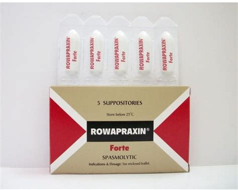 سعر دواء rowapraxin forte 30mg 5 supp.