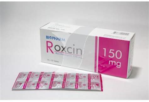 سعر دواء roxicin 150mg 10 f.c.tab.