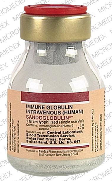 سعر دواء sandoglobulin 1g i.v infusion(n/a)