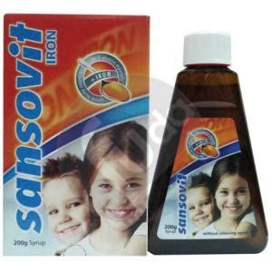 sansovit with iron syrup 200gm