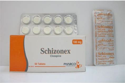 سعر دواء schizonex 100 mg 50 tab.