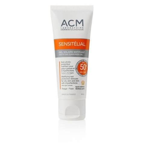 sensitelial gel spf 50 - 40 ml