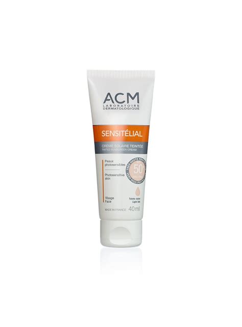 sensitelial sunscreen spf 50 light tinted 40 ml