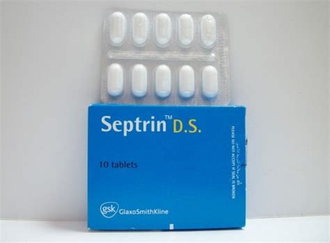 سعر دواء septrin d.s 10 coated tab.