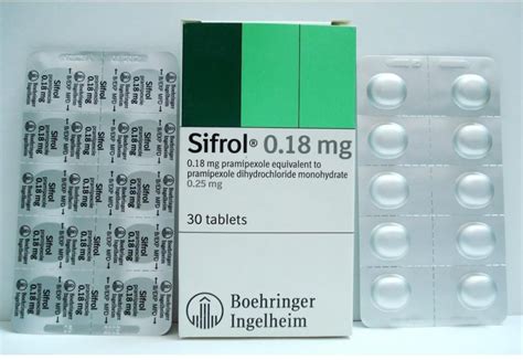 sifrol 0.18mg 10/tab