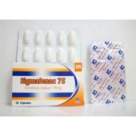 سعر دواء sigmafenac 75 mg s.r. 30 cap.