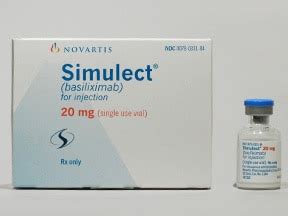 simulect 20 mg powder vial for i.v. infusion