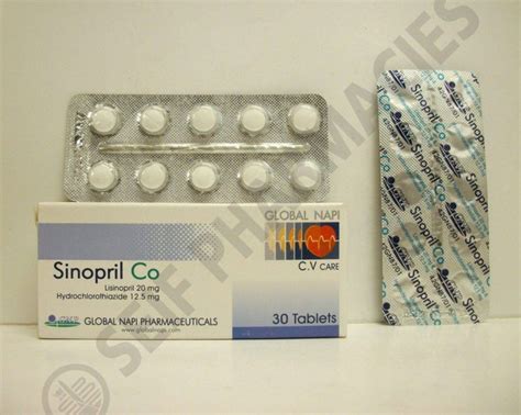 سعر دواء sinopril-co 12.5/20mg 30 tab.