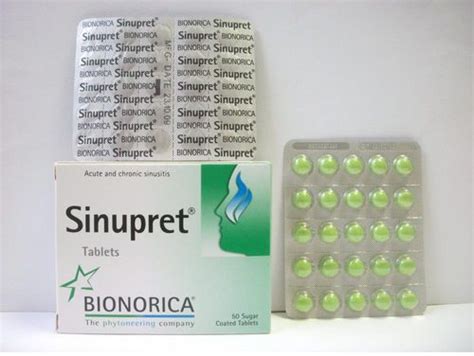 sinupret 50 sugar coated tab