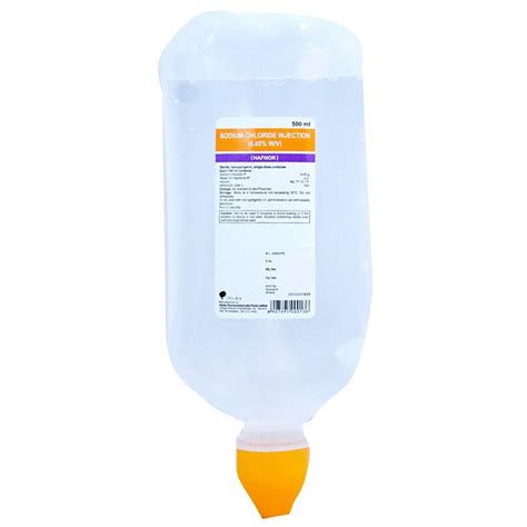 sodium chloride 0.45% i.v. inf. (l.v.p drip)
